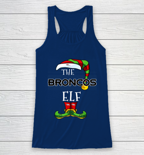 Denver Broncos Christmas ELF Funny NFL Racerback Tank 6