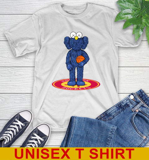 NBA Basketball Houston Rockets Kaws Bff Blue Figure Shirt T-Shirt
