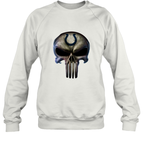 Indianapolis Colts The Punisher Mashup Football Sweatshirt