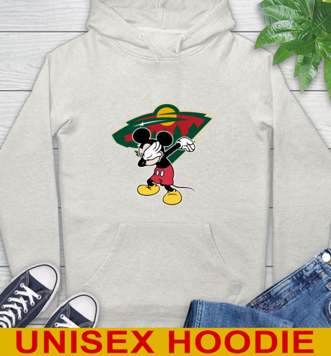 Minnesota Wild NHL Hockey Dabbing Mickey Disney Sports Hoodie 12
