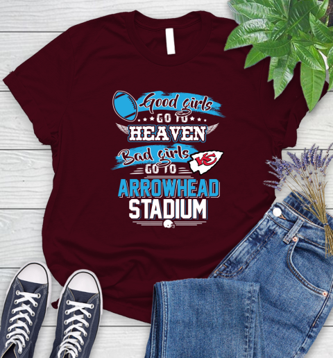Kansas City Chiefs NFL Bad Girls Go To Arrowhead Stadium Shirt Women's T-Shirt 7
