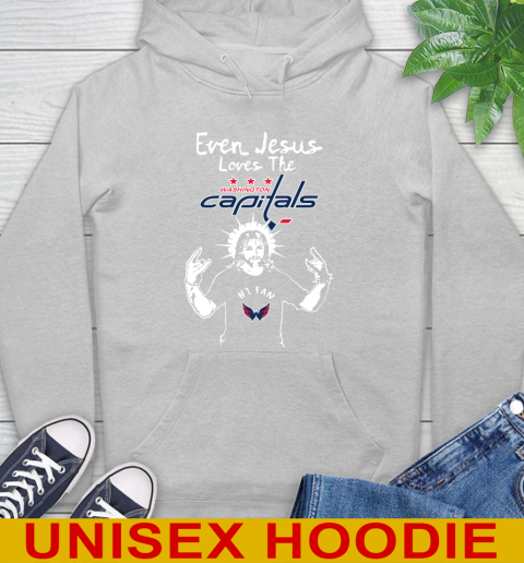 Washington Capitals NHL Hockey Even Jesus Loves The Capitals Shirt Hoodie 6