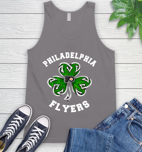 NHL Philadelphia Flyers Three Leaf Clover St Patrick's Day Hockey Sports Tank Top 6