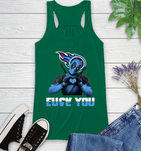NHL Tennessee Titans Deadpool Love You Fuck You Football Sports Racerback Tank 6