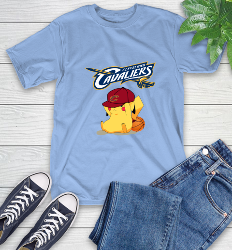 NBA Pikachu Basketball Sports Cleveland Cavaliers T-Shirt 11