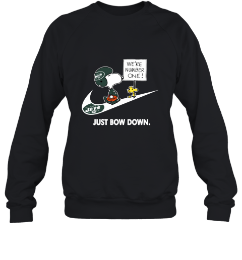 New York Jets Are Number One – Just Bow Down Snoopy Sweatshirt