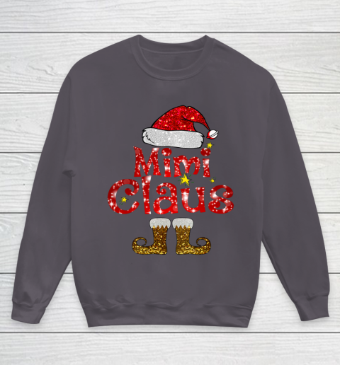 Funny Santa Mimi Claus Merry Christmas Youth Sweatshirt 5