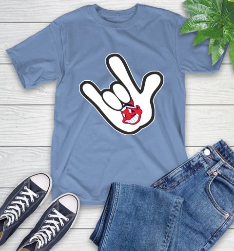 Cleveland Indians MLB Baseball Mickey Rock Hand Disney T-Shirt 11