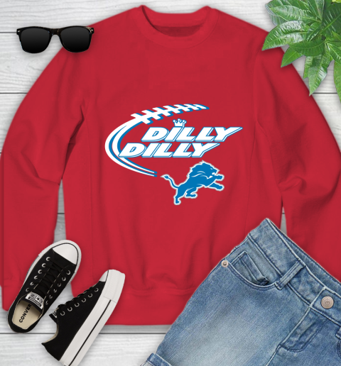 NFL Detroit Lions Dilly Dilly Football Sports Youth Sweatshirt 9