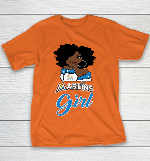 Miami Marlinss Girl MLB Youth T-Shirt 7