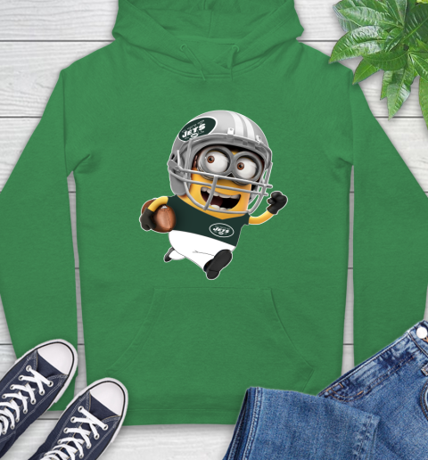 NFL New York Jets Minions Disney Football Sports Hoodie 8