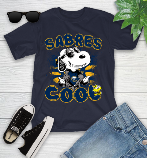NHL Hockey Buffalo Sabres Cool Snoopy Shirt Youth T-Shirt 2