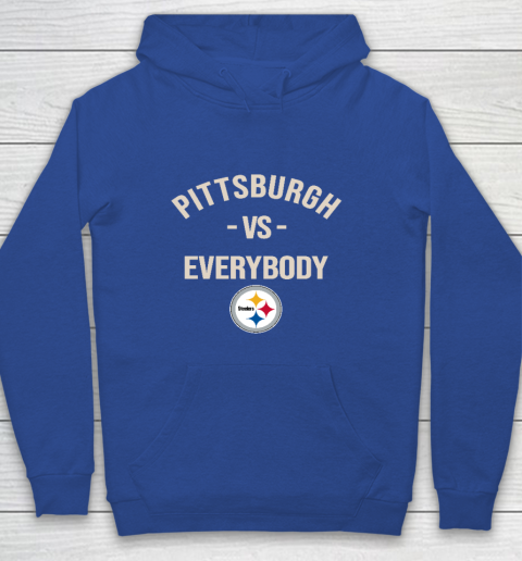 Pittsburgh Steelers Vs Everybody Youth Hoodie - Image 7