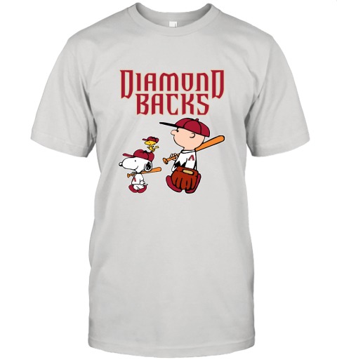 Arizona Diamondbakcs Let's Play Baseball Together Snoopy MLB Shirt