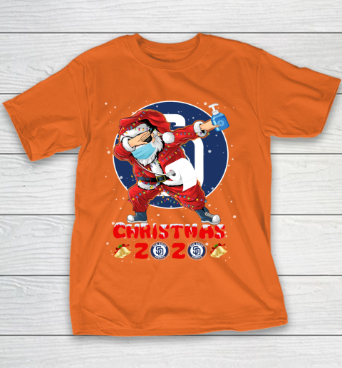 San Diego Padres Funny Santa Claus Dabbing Christmas 2020 MLB Youth T-Shirt 4