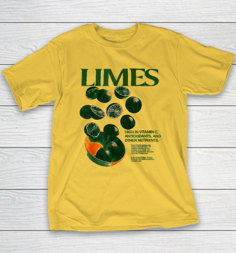 Limes Funny High In Vitamin C Antioxidants Other Nutrients Youth T-Shirt 4