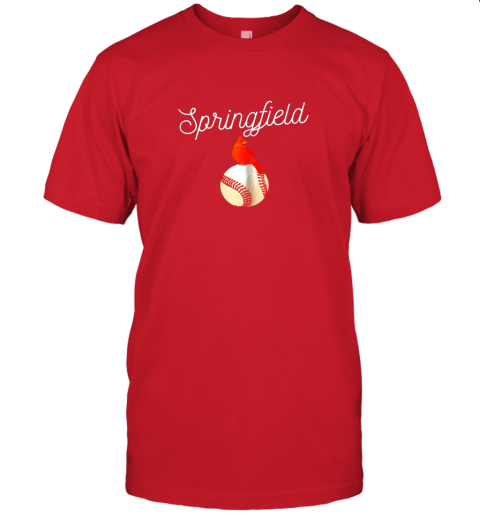 i5ja springfield red cardinal shirt for baseball lovers jersey t shirt 60 front red