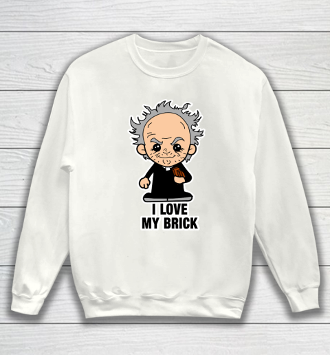 Father's Day Funny Gift Ideas Apparel  Lil Father Jack  Brick Sweatshirt