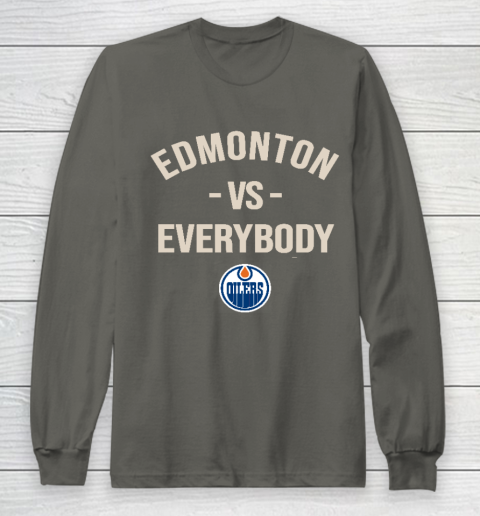 Edmonton Oilers Vs Everybody Long Sleeve T-Shirt 5