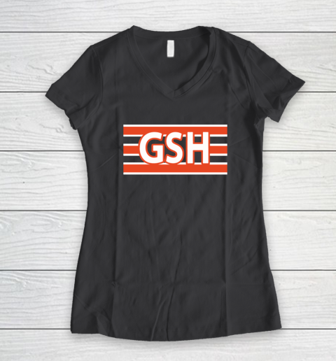 GSH Chicago Bears Women's V-Neck T-Shirt 6
