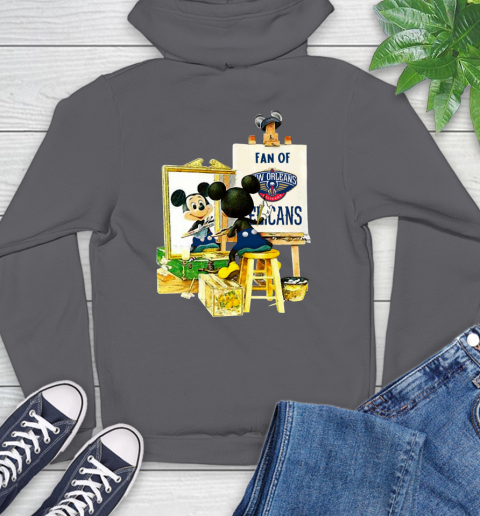NBA Basketball New Orleans Pelicans Mickey Drawing Shirt 20