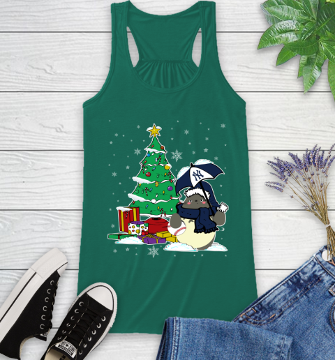 New York Yankees MLB Baseball Cute Tonari No Totoro Christmas Sports Racerback Tank 6