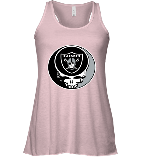 NFL Oakland Raiders Grateful Dead Rock Band Football Sports NN1nTH7mRoI flowy tank 32 95 151514 front soft pink