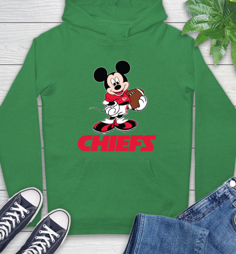 NFL Football Kansas City Chiefs Cheerful Mickey Mouse Shirt Hoodie 8