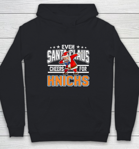 New York Knicks Even Santa Claus Cheers For Christmas NBA Youth Hoodie