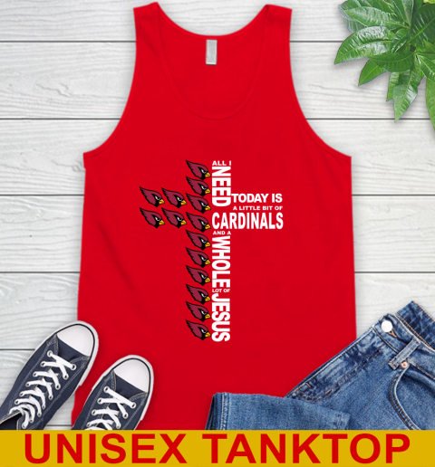 NFL All I Need Today Is A Little Bit Of Arizona Cardinals Shirt Tank Top 5