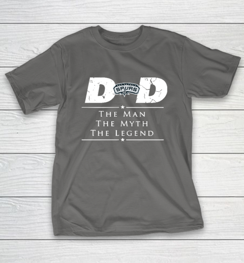San Antonio Spurs NBA Basketball Dad The Man The Myth The Legend T-Shirt 8