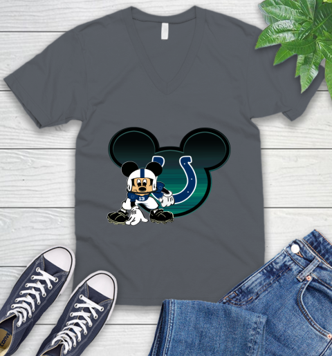 NFL Indianapolis Colts Mickey Mouse Disney Football T Shirt V-Neck T-Shirt 5