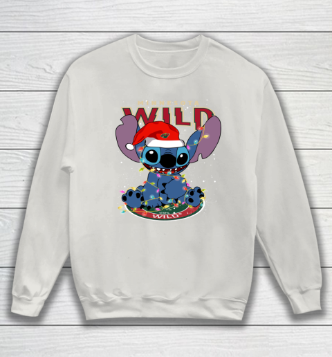 Minnesota Wild NHL Hockey noel stitch Christmas Sweatshirt 8
