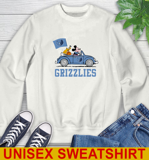 NBA Basketball Memphis Grizzlies Pluto Mickey Driving Disney Shirt Sweatshirt