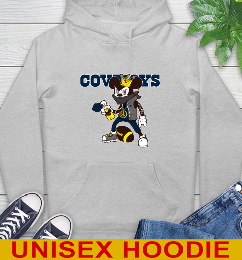 Dallas Cowboys NFL Football Mickey Peace Sign Sports Hoodie 6