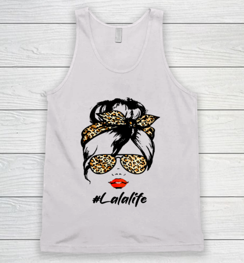Womens Classy Lala Life With Leopard Pattern Shades Lalalife Tank Top