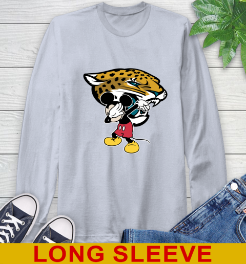Jacksonville Jaguars NFL Football Dabbing Mickey Disney Sports Long Sleeve T-Shirt 6