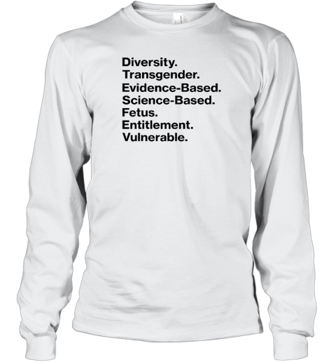 Diversity Transgender Evidence Based Science Based Fetus Entitlement Vulnerable Long Sleeve T