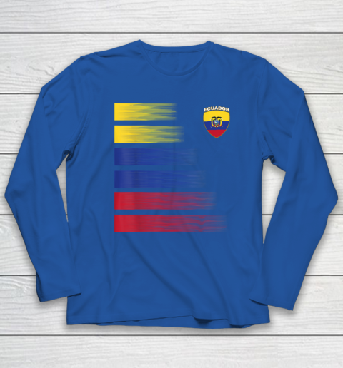Ecuador Football Shirt Ecuadorian Soccer Jersey Long Sleeve T-Shirt 5