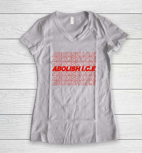 Abolish ICE Women's V-Neck T-Shirt