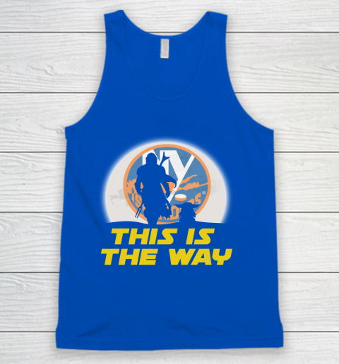 New York Islanders NHL Ice Hockey Star Wars Yoda And Mandalorian This Is The Way Tank Top 4