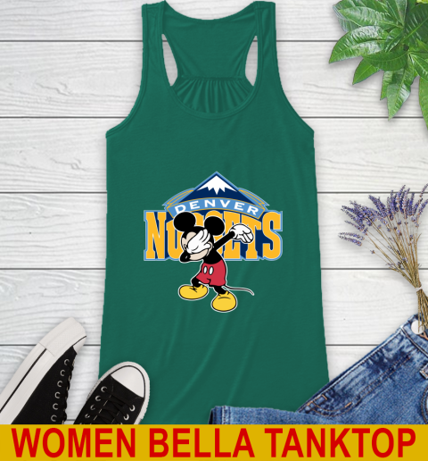 Denver Nuggets NBA Basketball Dabbing Mickey Disney Sports Racerback Tank 7