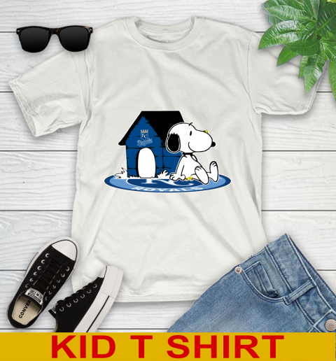 MLB Baseball Kansas City Royals Snoopy The Peanuts Movie Shirt Youth T-Shirt
