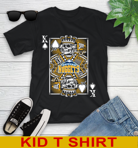 Denver Nuggets NBA Basketball The King Of Spades Death Cards Shirt Youth T-Shirt