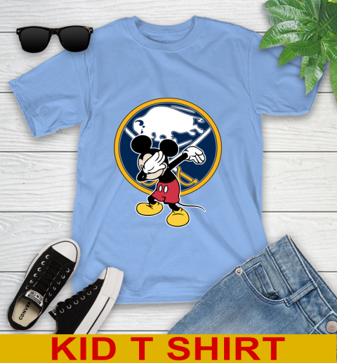 Buffalo Sabres NHL Hockey Dabbing Mickey Disney Sports Youth T-Shirt 11