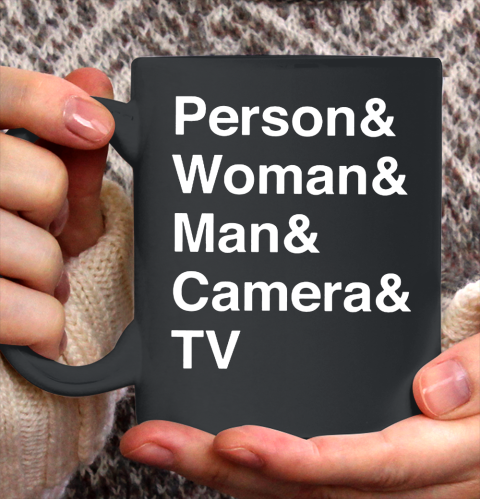 Person Woman Man Camera TV Ceramic Mug 11oz