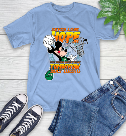 Boston Celtics NBA Basketball Mickey Disney Never Lose Hope T-Shirt 12