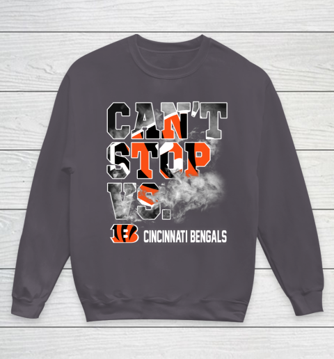 NFL Cincinnati Bengals Can't Stop Vs Youth Sweatshirt 5