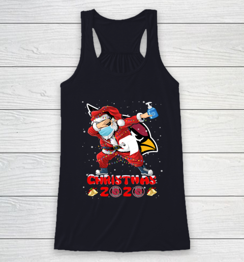Arizona Cardinals Funny Santa Claus Dabbing Christmas 2020 NFL Racerback Tank 7