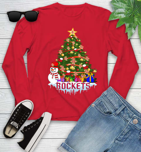 Houston Rockets Merry Christmas NBA Basketball Sports Youth Long Sleeve 11
